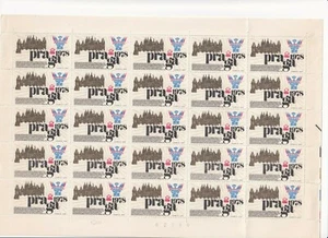 PRAGA 1978 Exposición de Sellos Checoslovaquia Cenicienta Hoja de 25 - Imagen 1 de 2