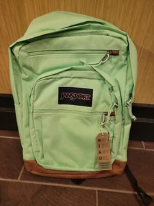 JanSport Cool Student Backpack MINT CHIP 15" Laptop Sleeve New - Picture 1 of 2
