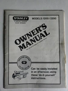 Stanley U-INSTALL Garagentor ÖFFNER MONTAGEANLEITUNG BETRIEBSANLEITUNG  - Bild 1 von 2