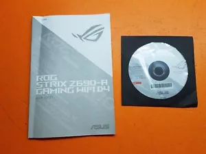 ⭐️⭐️⭐️⭐️⭐️ ASUS Rog Strix Z690-A Gaming Wifi D4 User Guide & Software CD - Picture 1 of 3