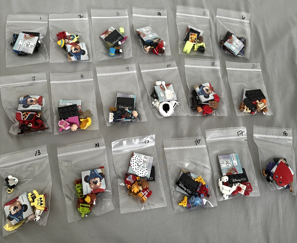 LEGO 71038 Disney Series 100th Anniversary  COMPLETE SET - Image 1 of 1