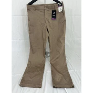Lee Ultra Soft Waistband Straight Leg Khaki Pants Comfort & Style 12M - Picture 1 of 6
