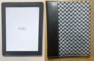 Apple iPad 2 WiFi Silver A1395 16gb 9.7" Cracked Screen + Case *Tested and Works - Picture 1 of 8