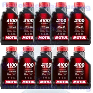 10 Litri Olio Motore Motul 4100 SYN NERGY 15W40 ACEA A3 B4 API SP SEMI SINTETICO - Foto 1 di 2