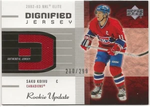 2002-03 Oberdeck Rookie Update Trikots #DSK Saku Koivu 200/299 Kanadier - Bild 1 von 2