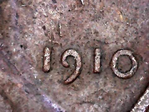 1910  wheat penny error coin Cover