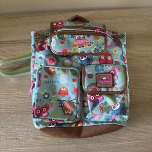 Lily Bloom Backpack With Owls and Flowers - Picture 1 of 8
