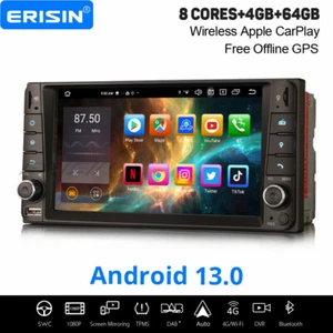 4+64GB Android 14 CarPlay Autoradio Navi Toyota RAV4 Corolla Hilux Vios DAB+ USB - Bild 1 von 20