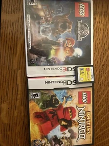 Three Lego Ds/3ds Game Lego Battles Ninjago+Lego Battles+Lego Jurassic Word - Picture 1 of 5
