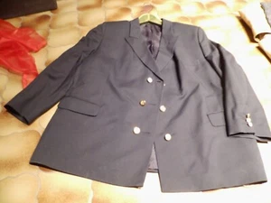 Jacke Mantel Blazer Longblazer dunkelblau Westbury reine Schurwolle 24 - Bild 1 von 5