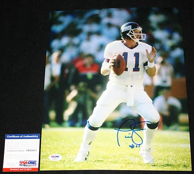Phil Simms signed 11 x 14, Super Bowl Champion, New York Giants, PSA/DNA AB62625 - Image 1 of 2