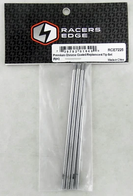 Premium Chrome Coated Replacement Tip Set (4pcs) - Racers Edge #RCE7225 - Image 1 of 2