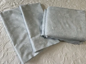 Croft & Barrow Light Blue White Seashell 4-piece Microfiber Full-Size Sheet Set - Picture 1 of 6