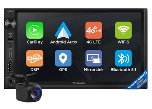 In Dash 2 Din Android 13 8-Core CarPlay 7" QLED Car Stereo Radio GPS 4G LTE DSP - Picture 1 of 29