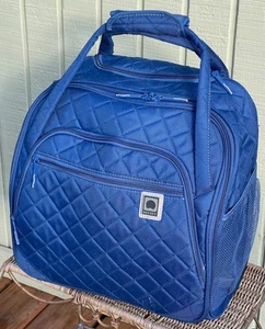 DELSEY PARIS gesteppte Rolltasche Untersitztasche 2 Rollen hellblau Reise - Bild 1 von 18