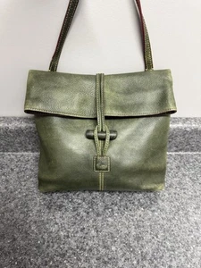 Vintage DOONEY & BOURKE Green Leather Florentine Toggle Shoulder Bag - Picture 1 of 18