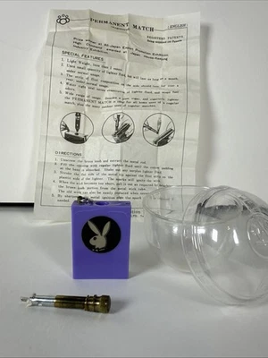 Vintage Japanese Vending Machine Prize “Playboy” Permanent Match Lighter -Purple - Image 1 of 4