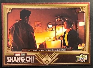 Shang-Chi You can explain on the plane, Shaun! GOLD Parallel Card #15 d#218/299 - Picture 1 of 2