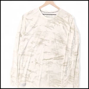 UNDER ARMOUR Camo HeatGear Performance Long Sleeve Shirt Cream Mens 2XL Fishing - Picture 1 of 8