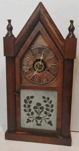 Antike E.N. Welch Steeple Kaminuhr mit Wecker, 30 Stunden, Zeit/Schlag - Bild 1 von 12