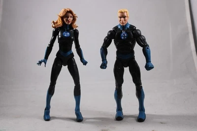 Marvel Legends Fantastic Four Mujer Invisible Antorcha Humana Sue Johnny Storm Lote Foto 1 de 4