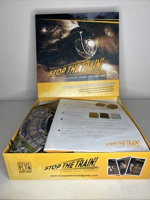 Stop the Train! a Board Game Adventure Escape Plan Board Games, Limited Edition - Image 1 of 4