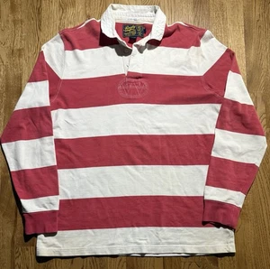 Polo Ralph Lauren Rugby Langarmshirt Herren XL rot weiß gestreift " - Bild 1 von 14
