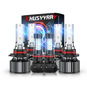 For 2004-2007 Toyota Highlander - 6x LED Headlight High Low Beam + Fog Lights - Picture 1 of 24