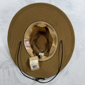 Cappello Filson Tin Bush colore marrone pelle dettagli stringa mentoniera adulto taglia grande - Foto 1 di 7