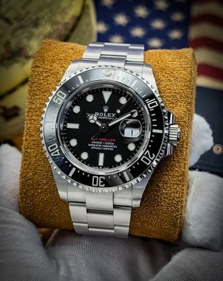 Rolex Sea-Dweller letra roja 43 mm acero ostra 126600 - caja y papeles - 2021 Foto 1 de 4