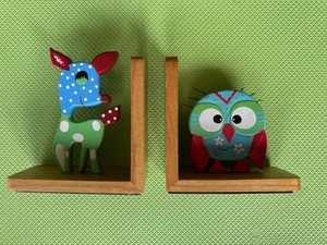 Kids Wooden Owl Bookends (Set of 2) - Picture 1 of 7