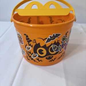 McDonalds 2024 Halloween Boo Cubo Vestir Pegatinas Naranja Diseño Monstruo - Imagen 1 de 5