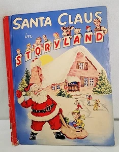 LIBRO EMERGENTE VINTAGE 1950 "SANTA CLAUS IN STORYLAND" - Imagen 1 de 3