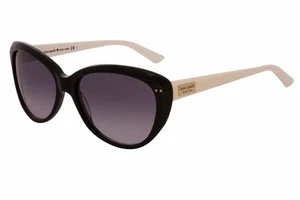 KATE SPADE ANGELIQUE/S US FU8 Y7 Sunglasses Black Cream Frame Gray Gradient - Picture 1 of 4