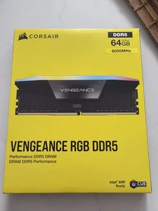 Kit de memoria RAM Corsair Vengeance RGB Pro DDR5 2x32GB 6000MHz C38 - Nuevo - Imagen 1 de 2
