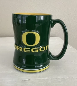 Oregon Ducks NCAA 14 Unzen Relief Kaffeebecher Keramik NEU - Bild 1 von 6