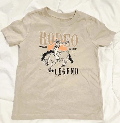 Camiseta Garanimals Estampado Gráfico Rodeo Legend - Talla 2T/24 Meses Foto 1 de 4