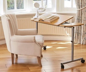 Adjustable Tilting Height Width Over Bed & Over Chair Table - Picture 1 of 7