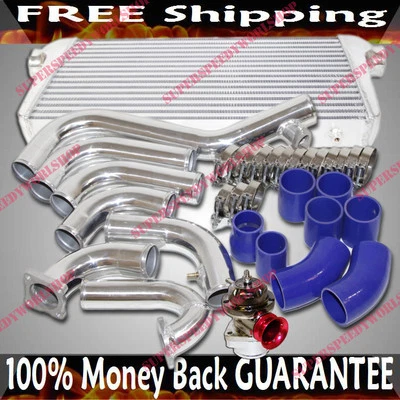  Intercooler y kit de tuberías y BOV para 89-94 Mitsubishi Eclipse/Eagle Talon DSM 1G 4G63 Foto 1 de 4