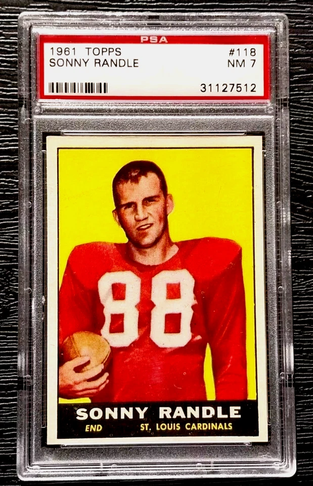 1961 TOPPS SONNY RANDLE ROOKIE CARD #118 ****CENTERED**** PSA 7 NEAR MINT NRMT - Image 1 of 4