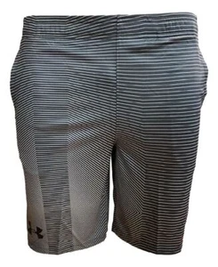 Under Armour Heatgear Boys' Printed Training Shorts (Medium, Grey/Dark Grey) - Picture 1 of 4
