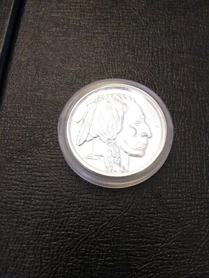 1 Oz. .999 Fine Silver Round - Ultra High Relief - Indian Head/Buffalo Nickel... - Image 1 of 4