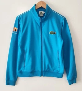 LACOSTE X AUSTRALIAN OPEN Size 10 Zip Through Azure Blue Sports Jacket - Picture 1 of 4