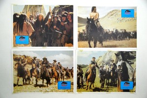 DER SCOUT GOJKO MITIC HEINRICH WESTERN HORSE 1983 4X RARE EXYUGO LOBBY CARDS  
