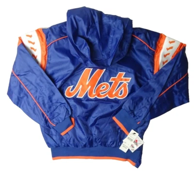 New York Mets MLB Genuine Merchandise Youth Quarter-Zip Pullover Windbreaker - Image 1 of 4