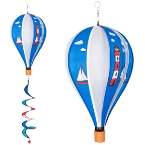 CIM gioco a vento mongolfiera Twister palloncino marittimo: Ø23 cm x 37 cm decorazione giardino - Foto 1 di 2