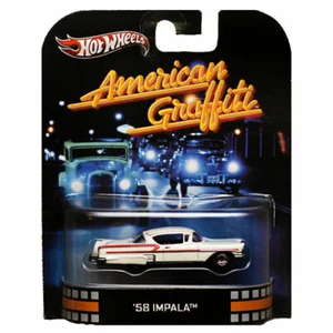 AMERICAN GRAFFITI 1958 Impala - Hot Wheels Retro Entertainment 1:64 ✅ - Foto 1 di 1