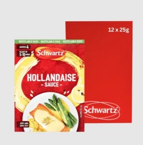 12 x 25g Packs Schwartz Hollandaise Sauces BBE10/26 - Picture 1 of 1
