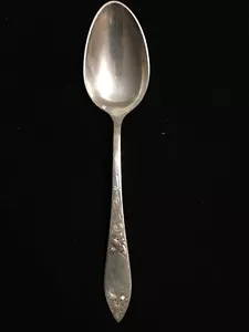 Stieff 6-3/8" Platz/ovaler Suppenlöffel Lady Claire - handgraviert Sterlingsilber - Bild 1 von 6