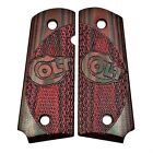 Colt 1911 Slim Grips For Compact 1911, Slim G-10 In Black Cherry